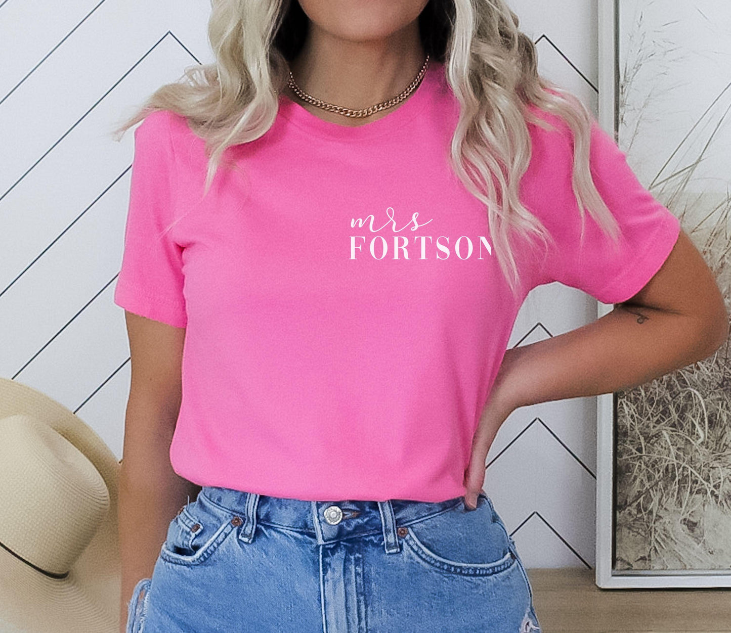 Custom Name Shirt - Pocket Name - BentleyBlueCo