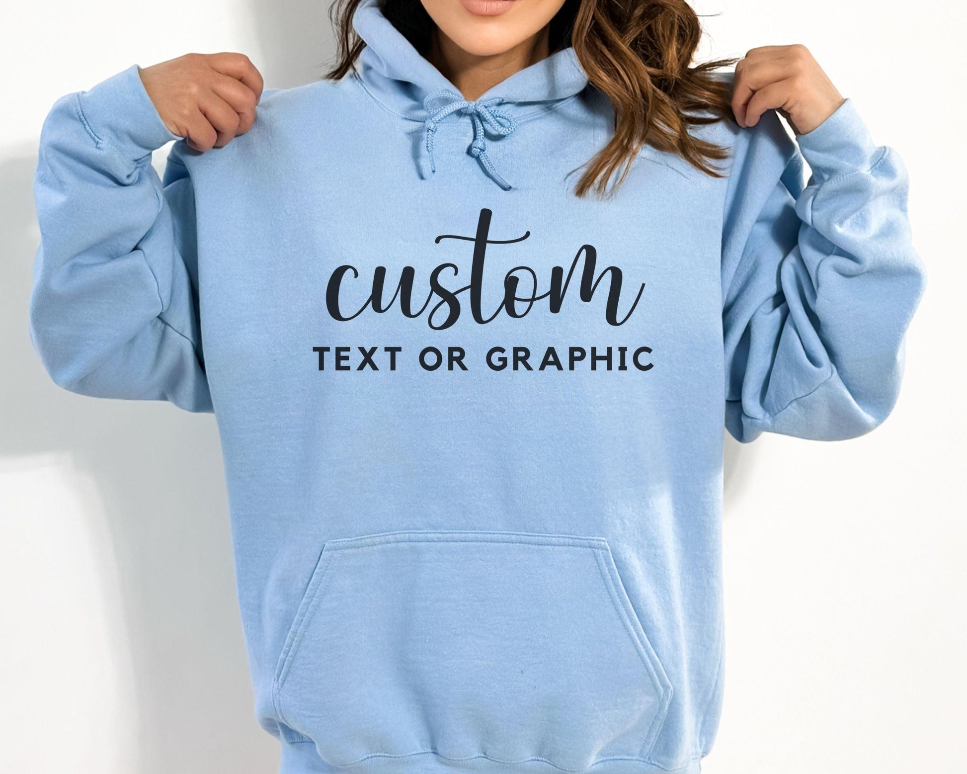 Custom Text Hoodie - BentleyBlueCo