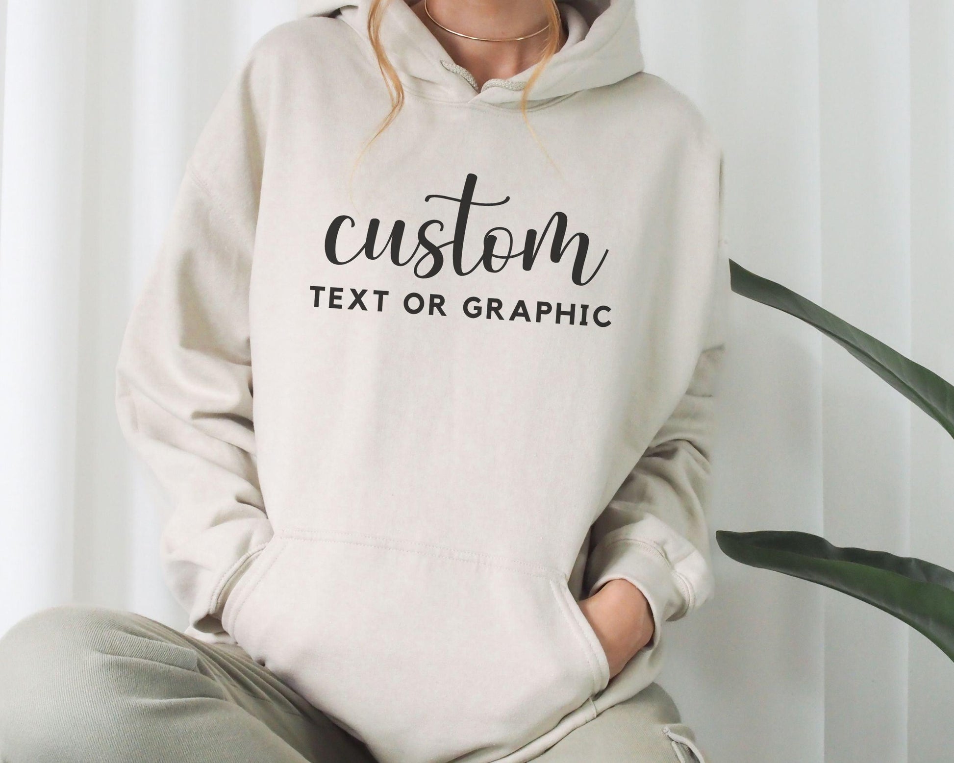 Custom Text Hoodie - BentleyBlueCo