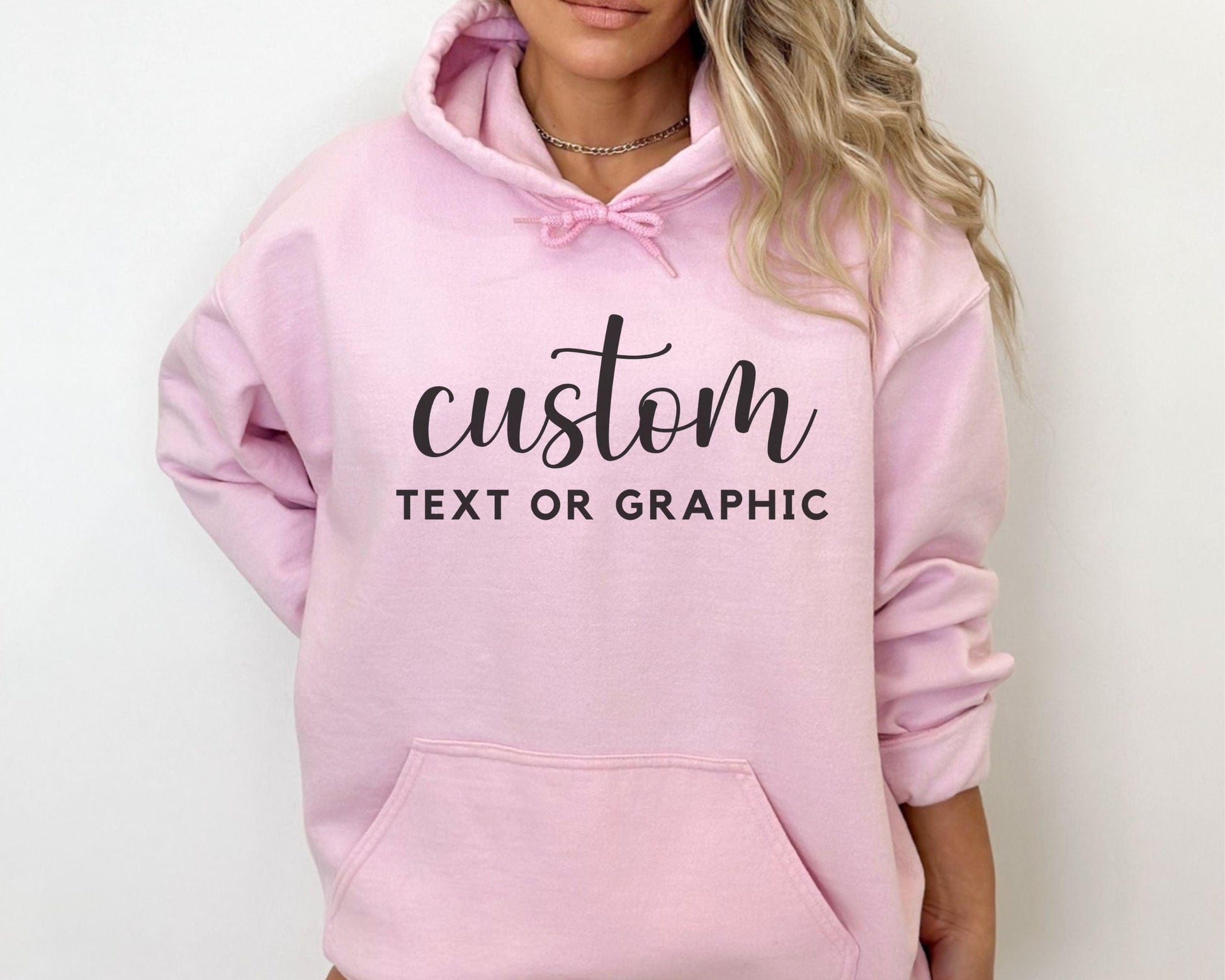 Custom Text Hoodie - BentleyBlueCo