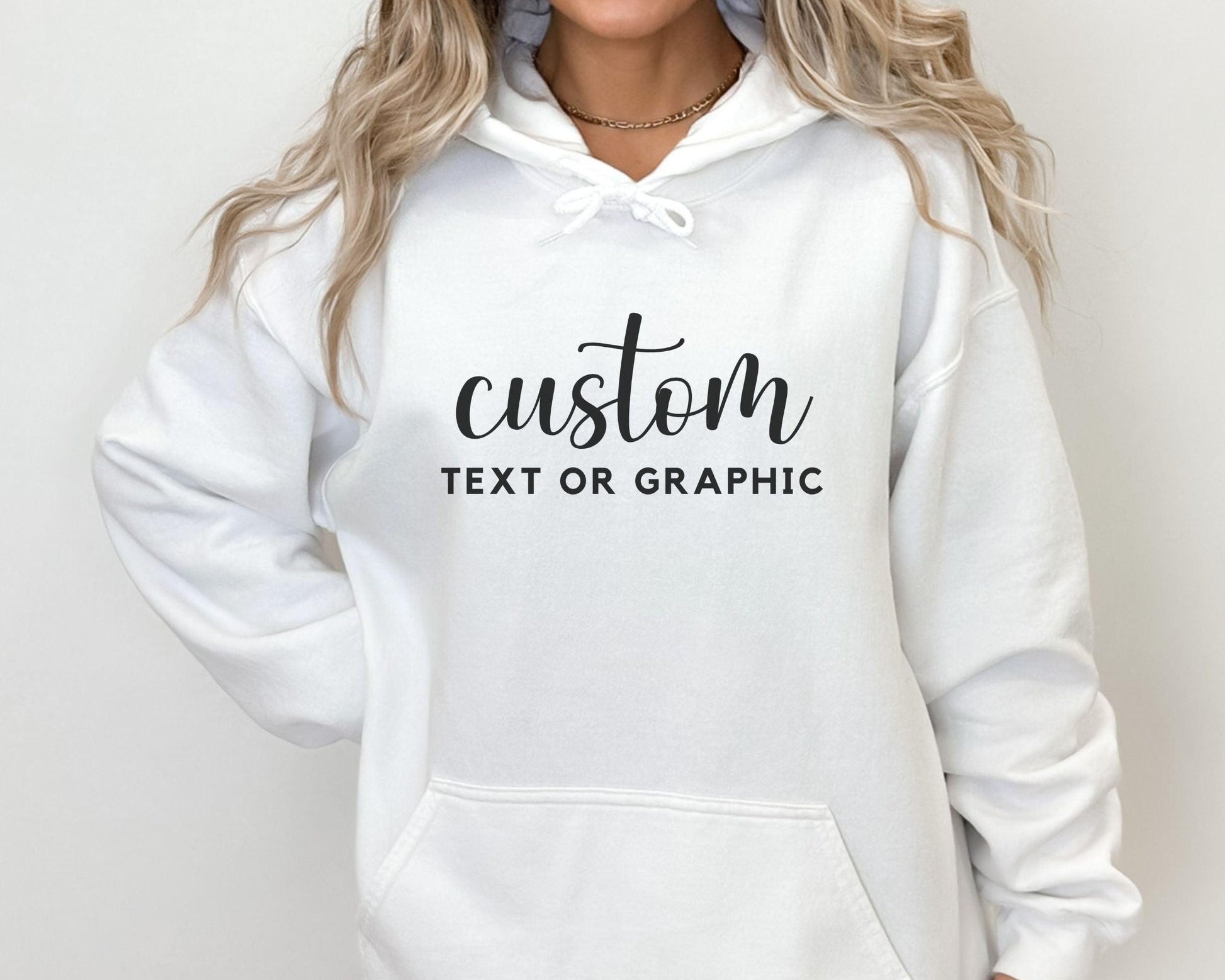 Custom Text Hoodie - BentleyBlueCo