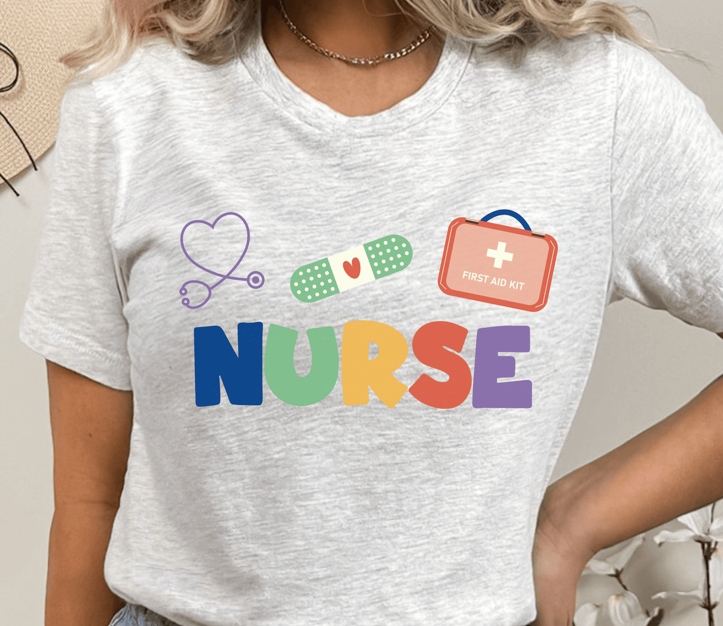 Cute School Nurse T-shirt - BentleyBlueCo