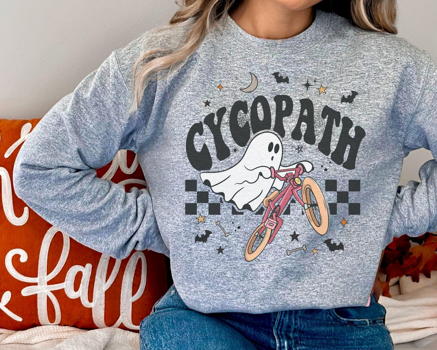 Cycopath Ghost Crewneck - BentleyBlueCo