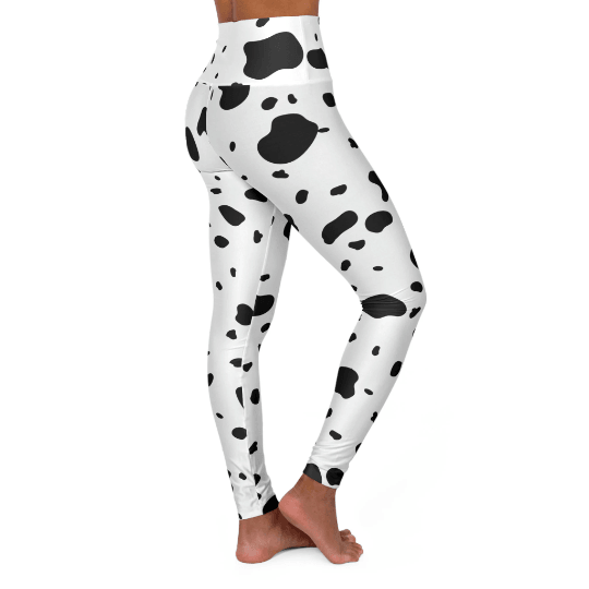 Dalmatian High Waist Yoga Legginngs - BentleyBlueCo