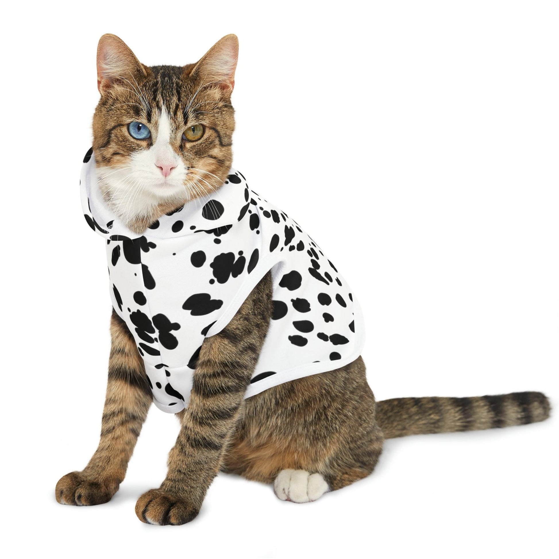 Dalmatian Print Pet Hoodie - BentleyBlueCo