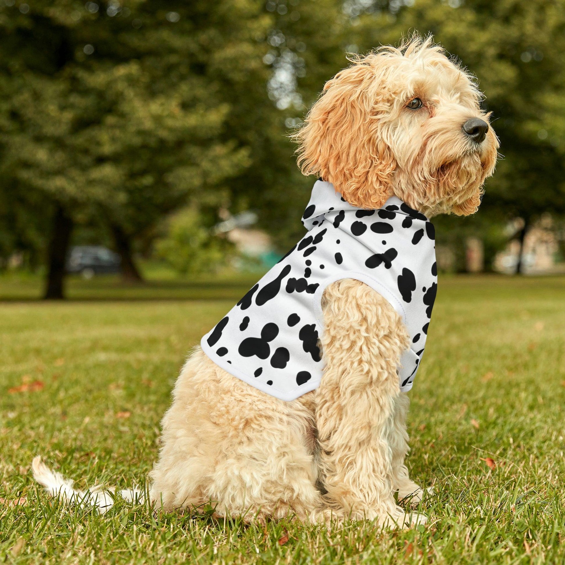 Dalmatian Print Pet Hoodie - BentleyBlueCo