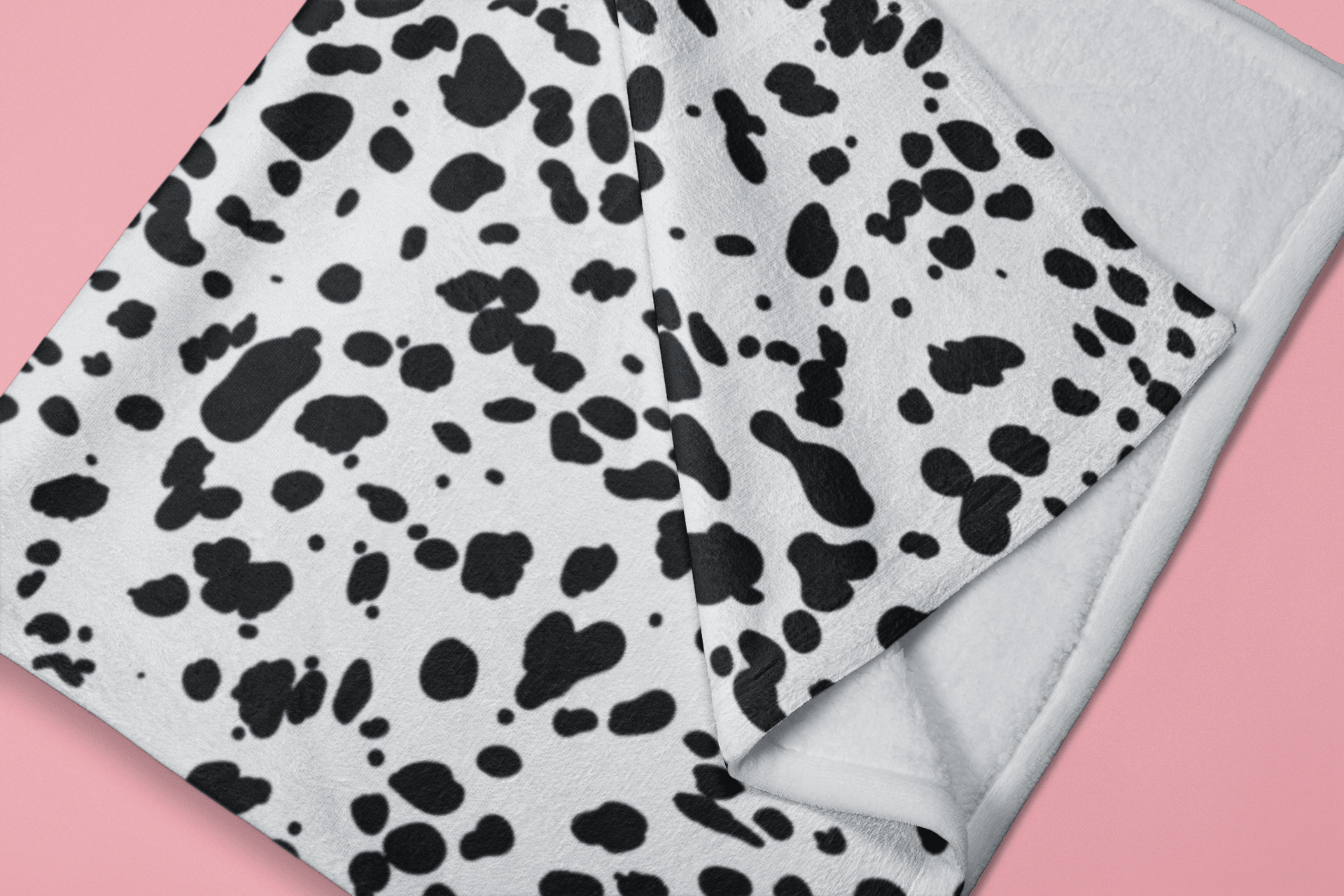 Dalmatian Print Plush Blanket - BentleyBlueCo