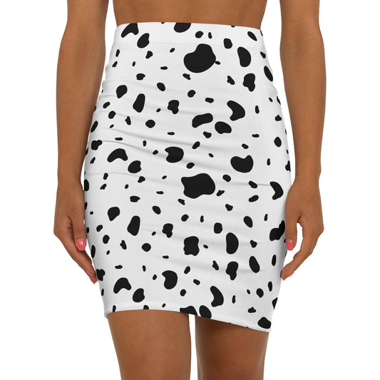 Dalmatian print skirt - BentleyBlueCo