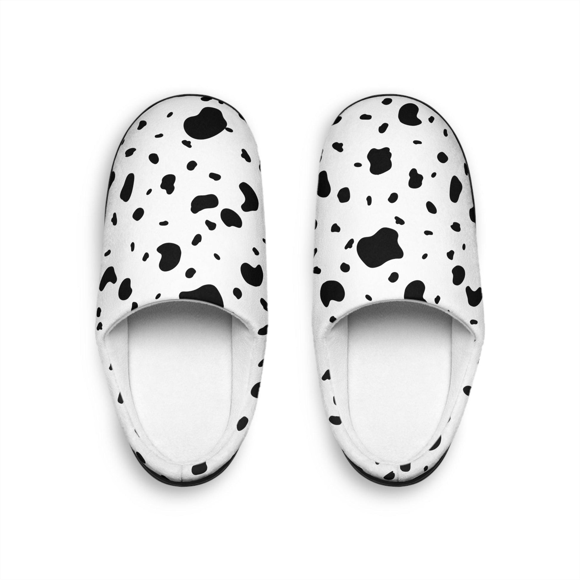 Dalmatian Print Women's Slippers - BentleyBlueCo