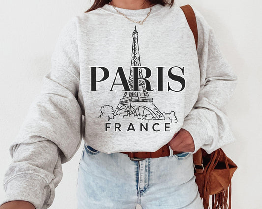 Eiffel Tower Crewneck - BentleyBlueCo