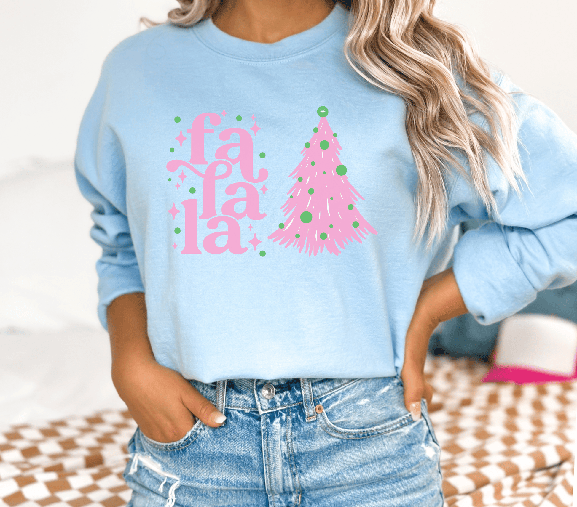 Fa La La Sweatshirt - BentleyBlueCo