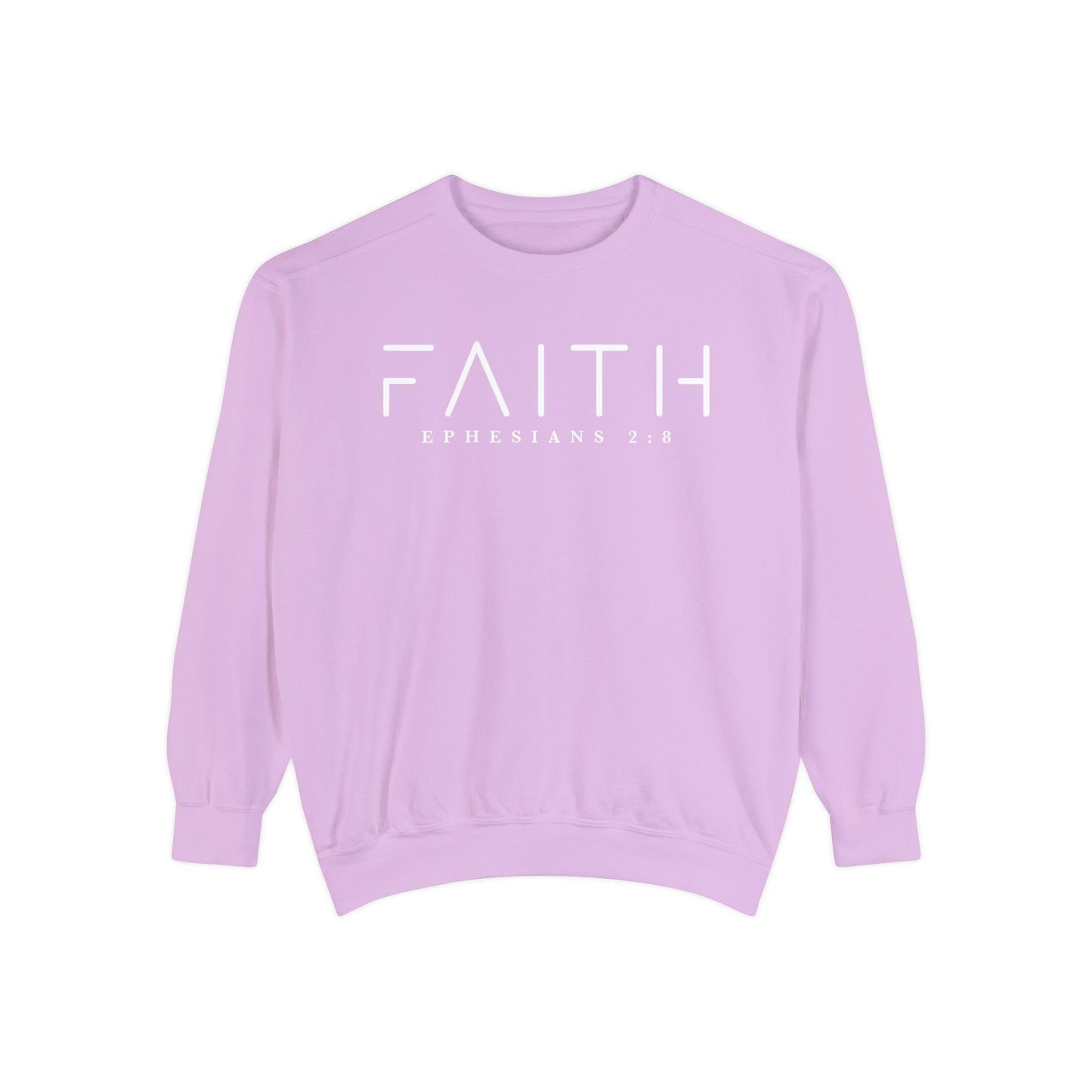Faith Ephesians 2:8 - Comfort Colors Crewneck - BentleyBlueCo