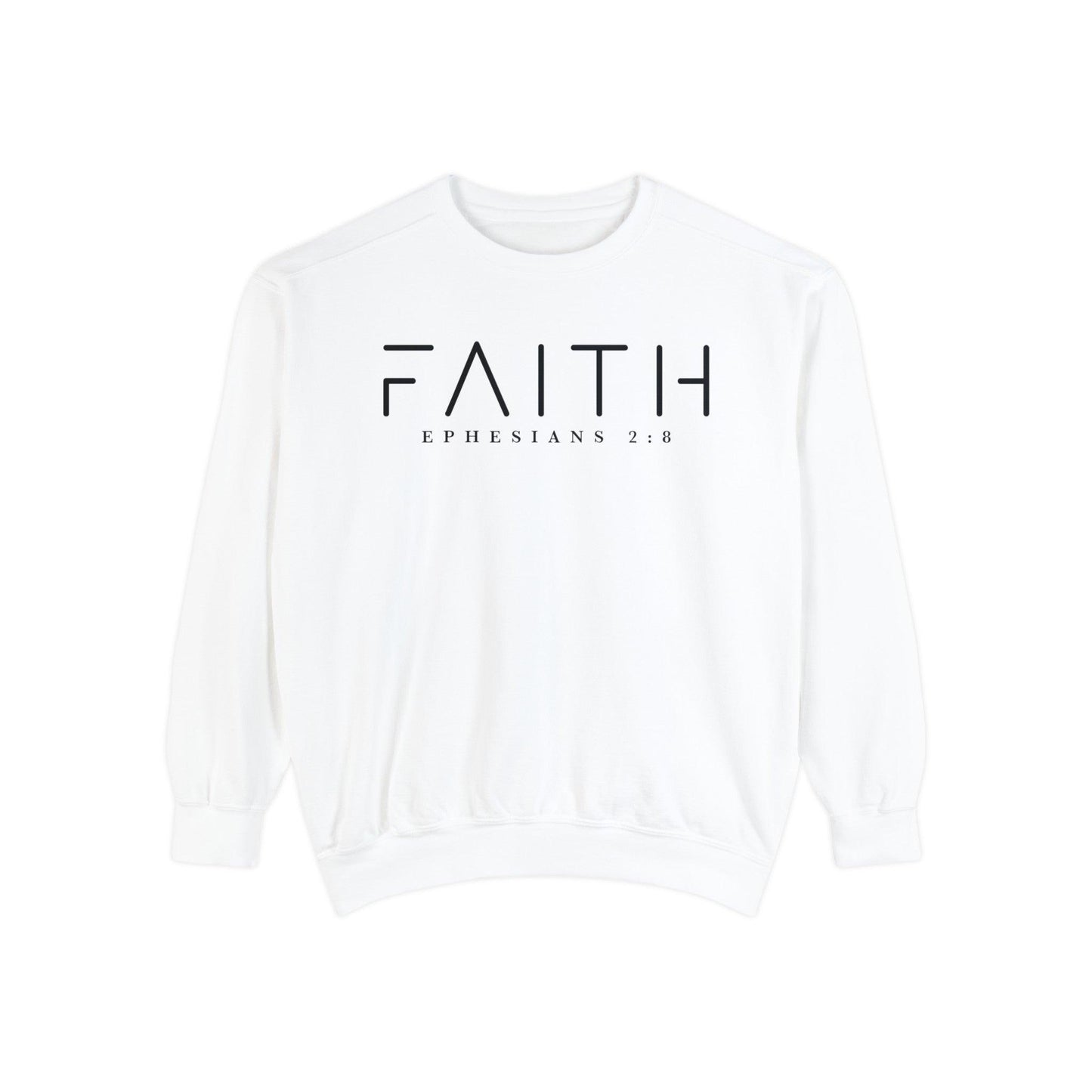 Faith Ephesians 2:8 - Comfort Colors Crewneck - BentleyBlueCo