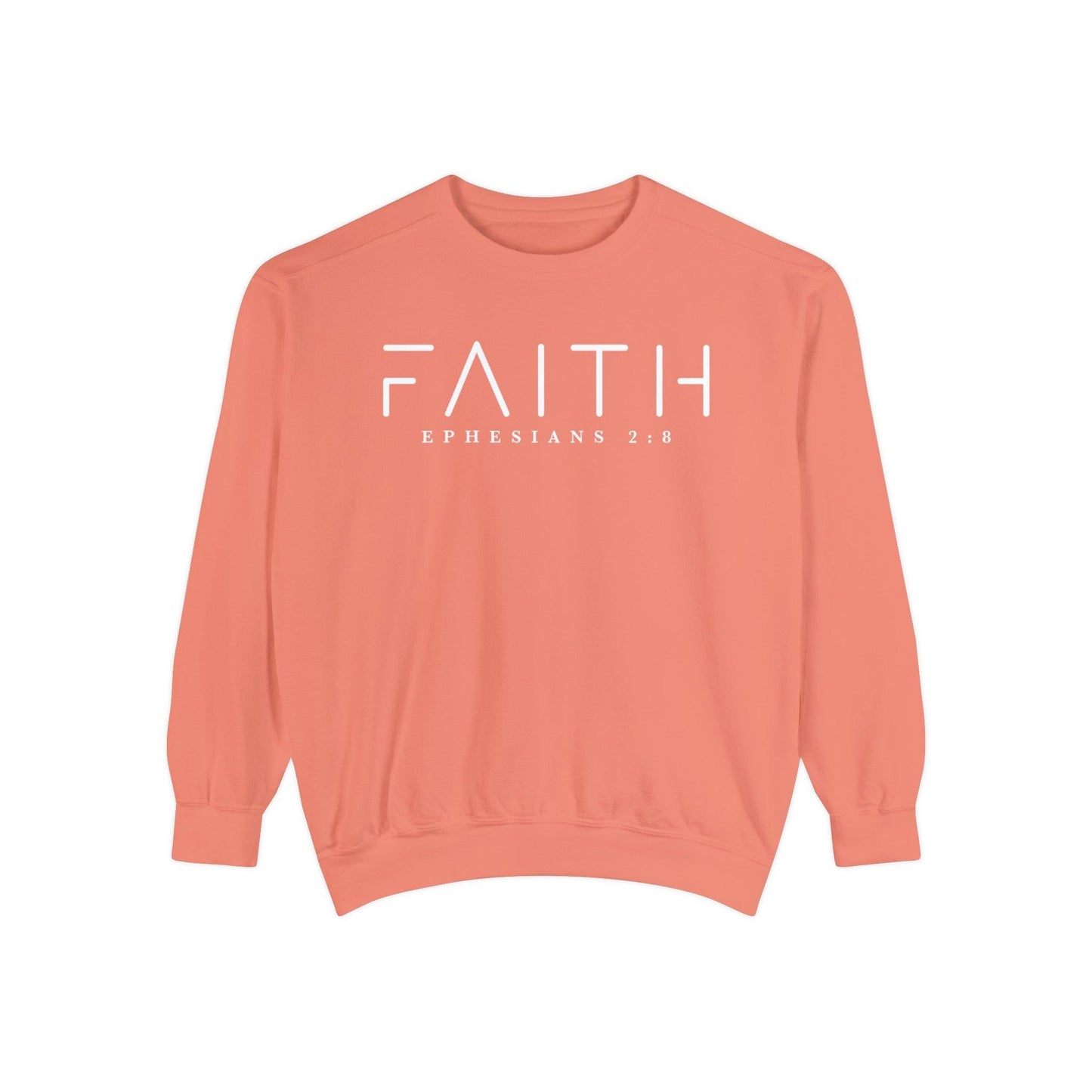 Faith Ephesians 2:8 - Comfort Colors Crewneck - BentleyBlueCo