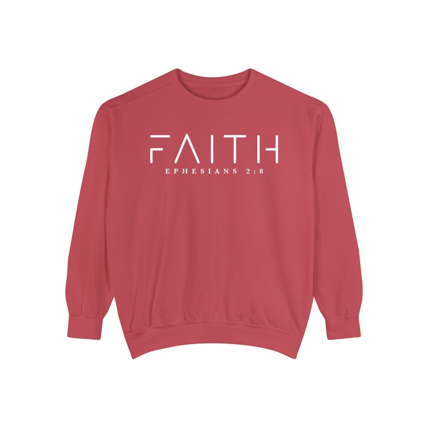 Faith Ephesians 2:8 - Comfort Colors Crewneck - BentleyBlueCo