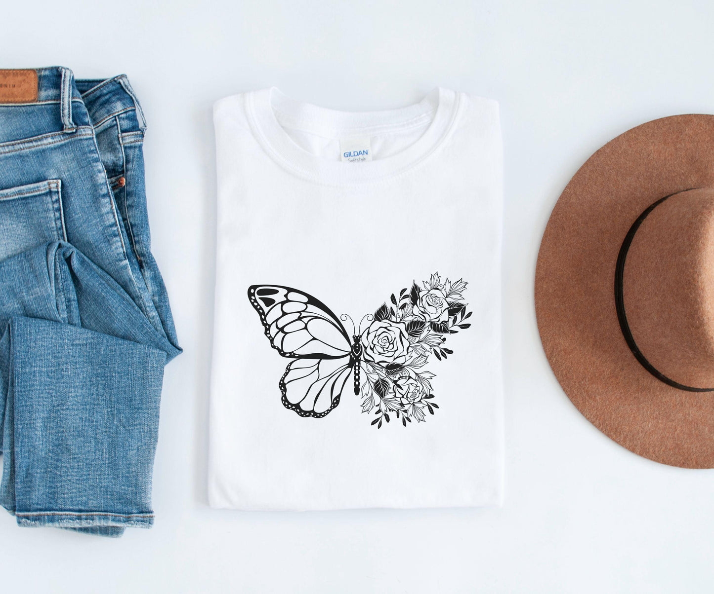 Floral Butterfly Shirt - BentleyBlueCo
