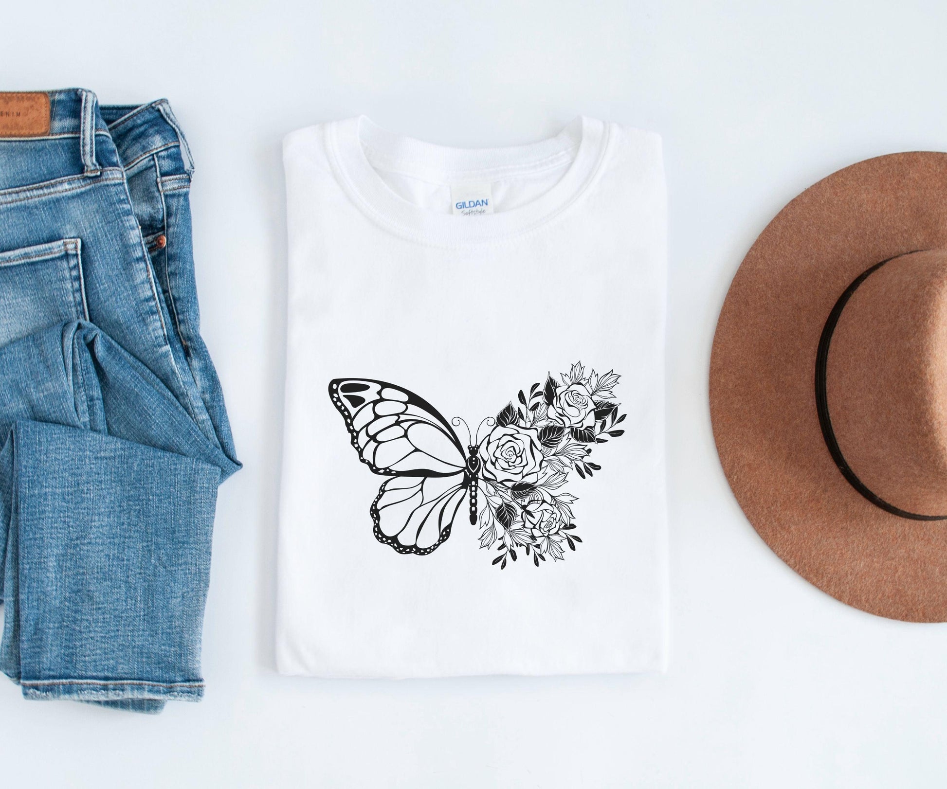 Floral Butterfly Shirt - BentleyBlueCo