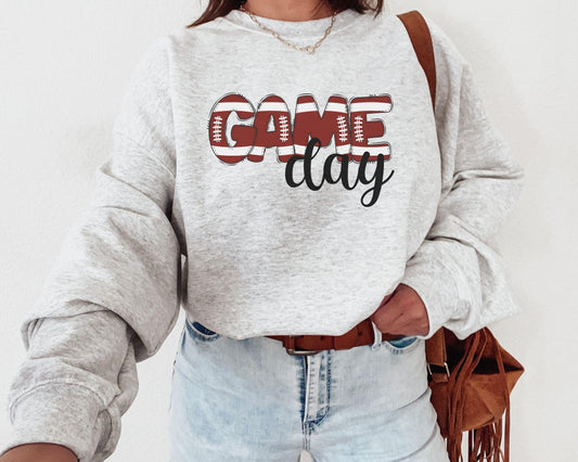 Foot Ball Game Day Crewneck - BentleyBlueCo