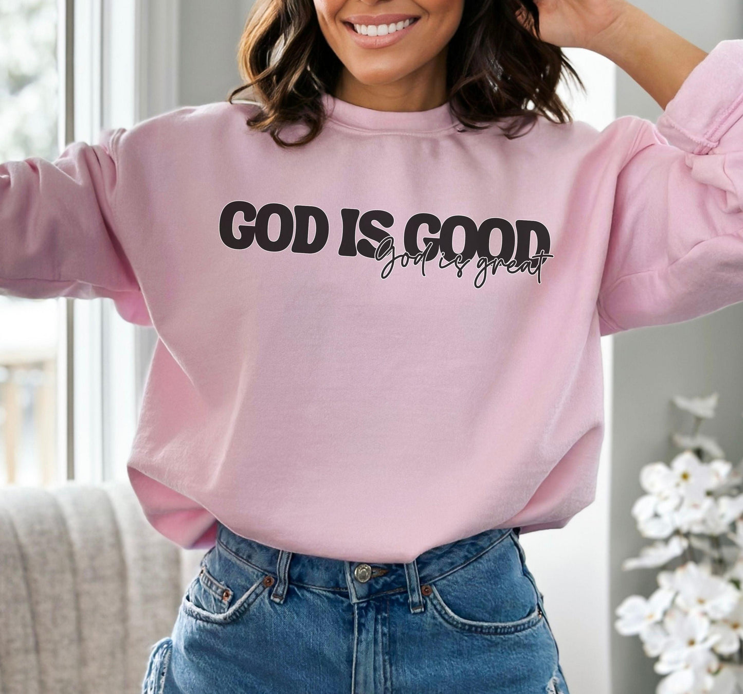 God is Great Crewneck Sweatshirt - BentleyBlueCo