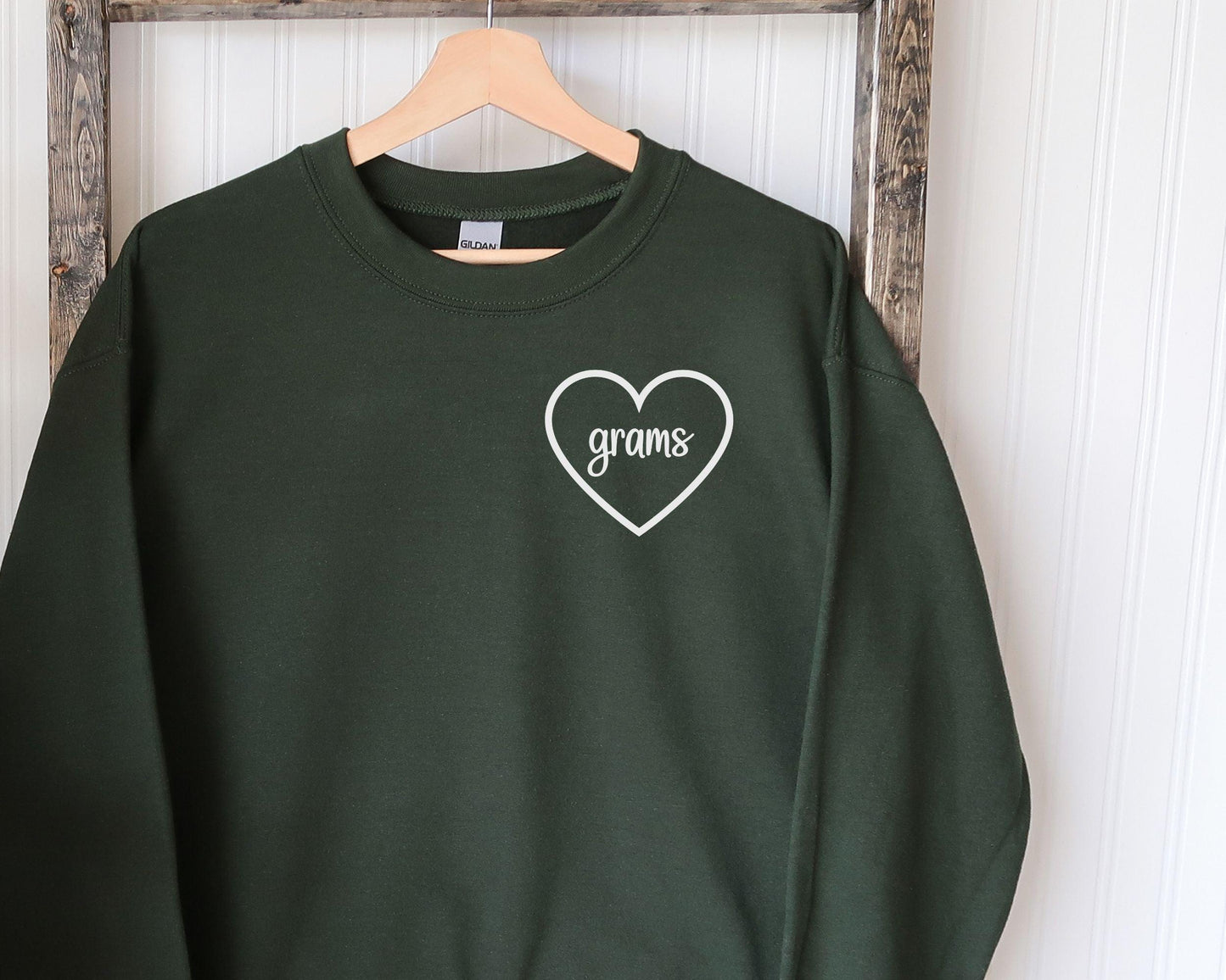 Grams Heart Crewneck - BentleyBlueCo