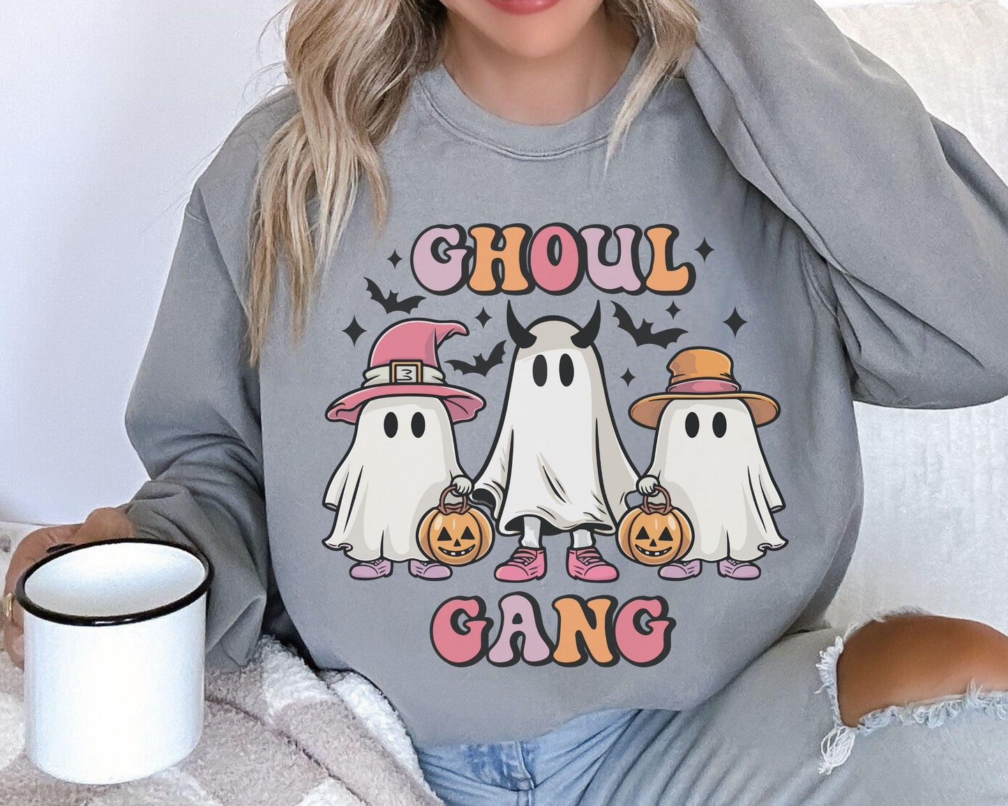 Get into the Halloween spirit with our bewitching Halloween sweatshirt, featuring spooky pumpkin and ghost designs that capture the essence of the season. Embrace the autumn vibes and celebrate the fall festivities in style with this must-have addition to your wardrobe. Perfect for Halloween enthusiasts, this sweatshirt will keep you cozy and fashionable all season long!