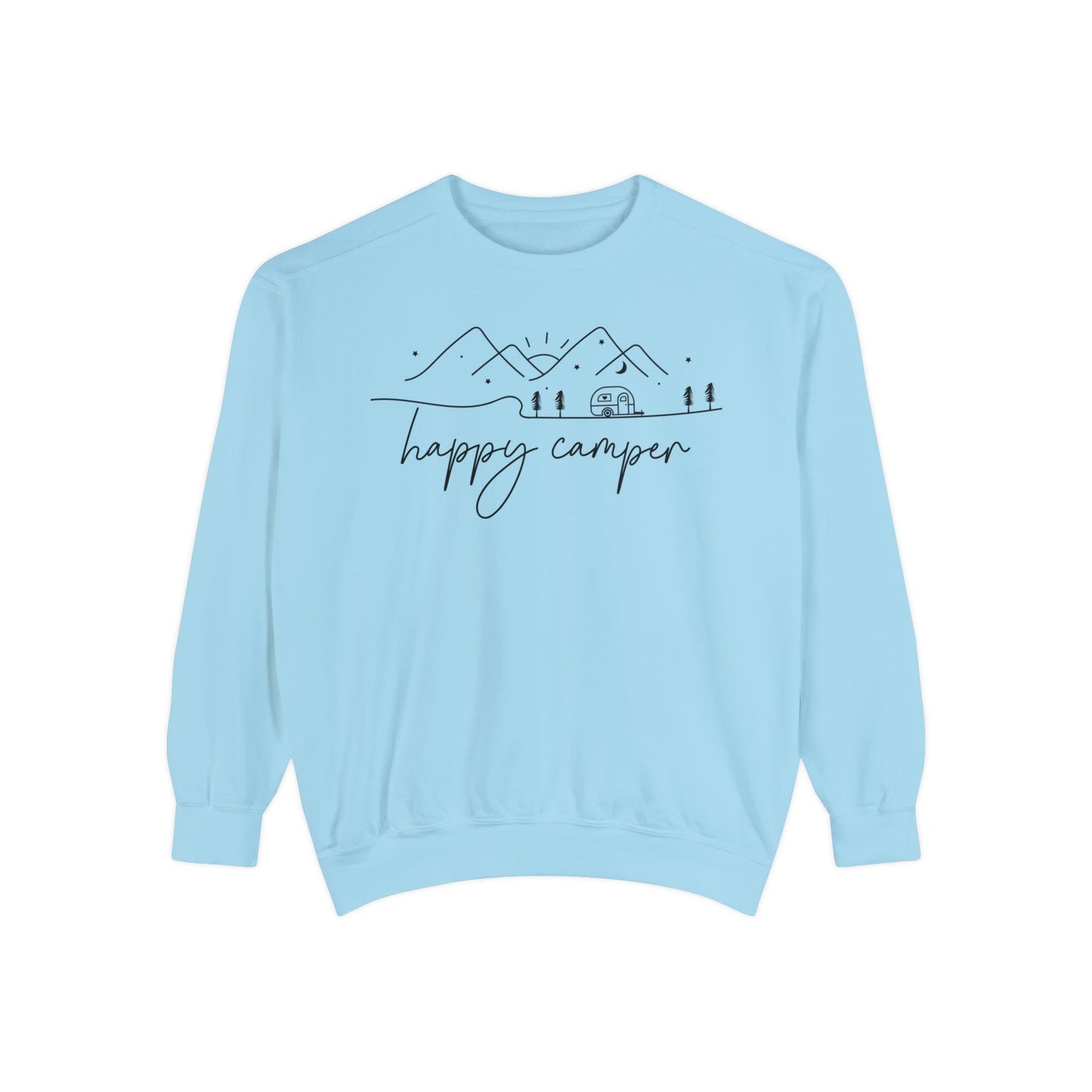 Happy Camper Comfort Colors Sweatshirt - BentleyBlueCo