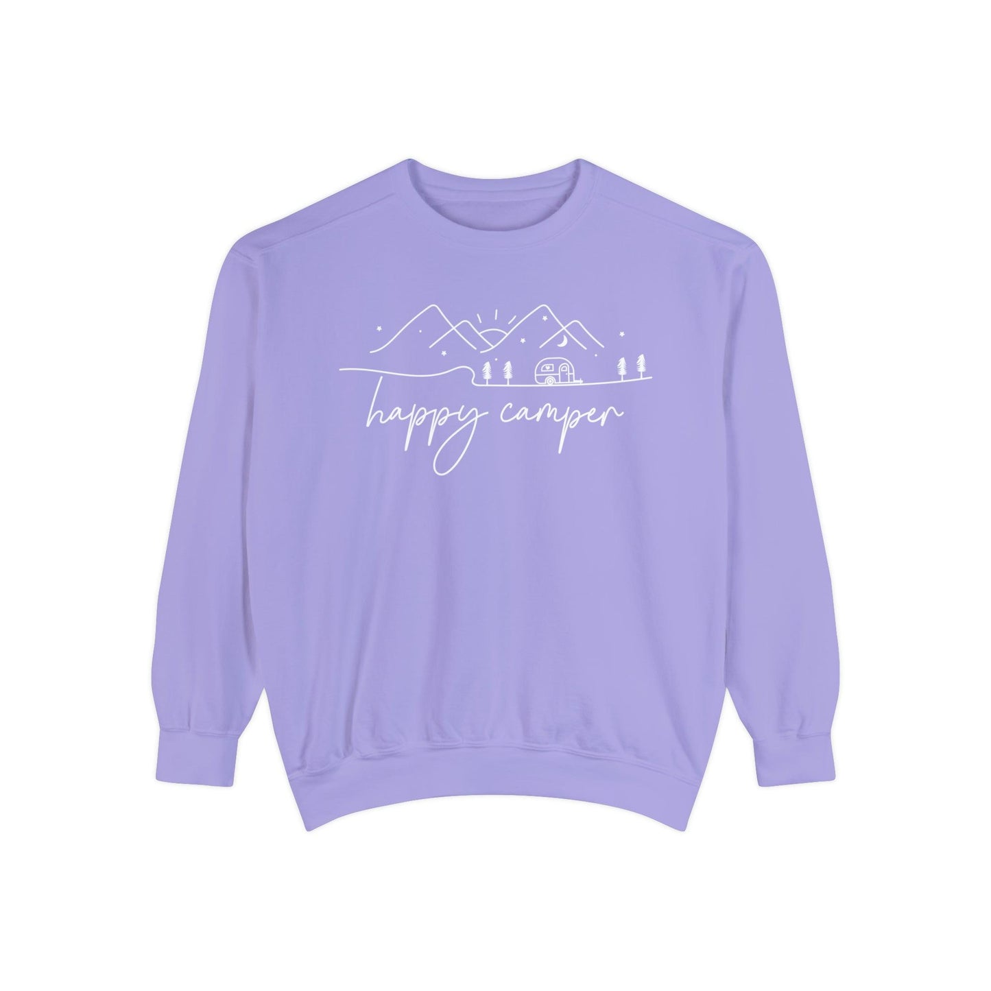 Happy Camper Comfort Colors Sweatshirt - BentleyBlueCo