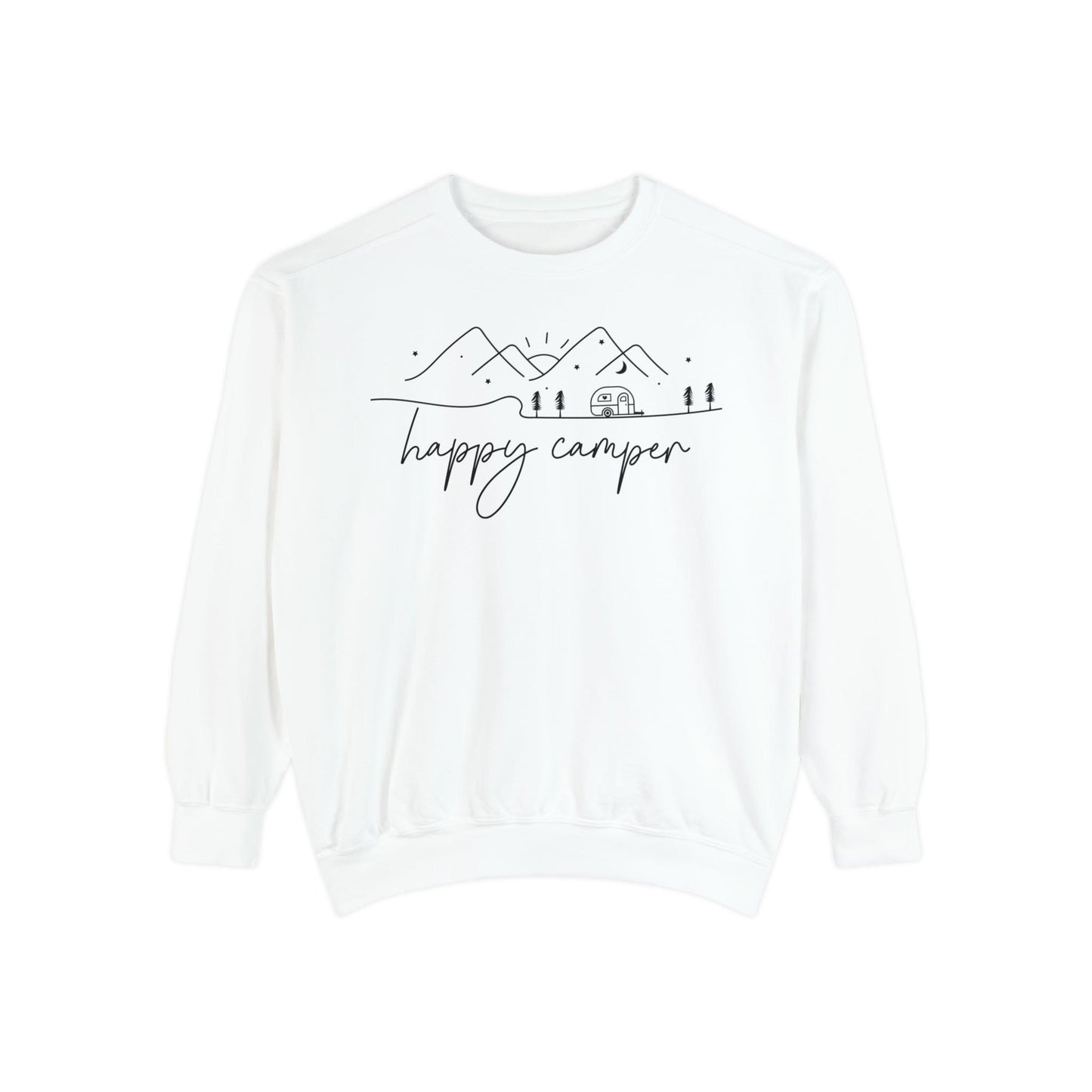 Happy Camper Comfort Colors Sweatshirt - BentleyBlueCo