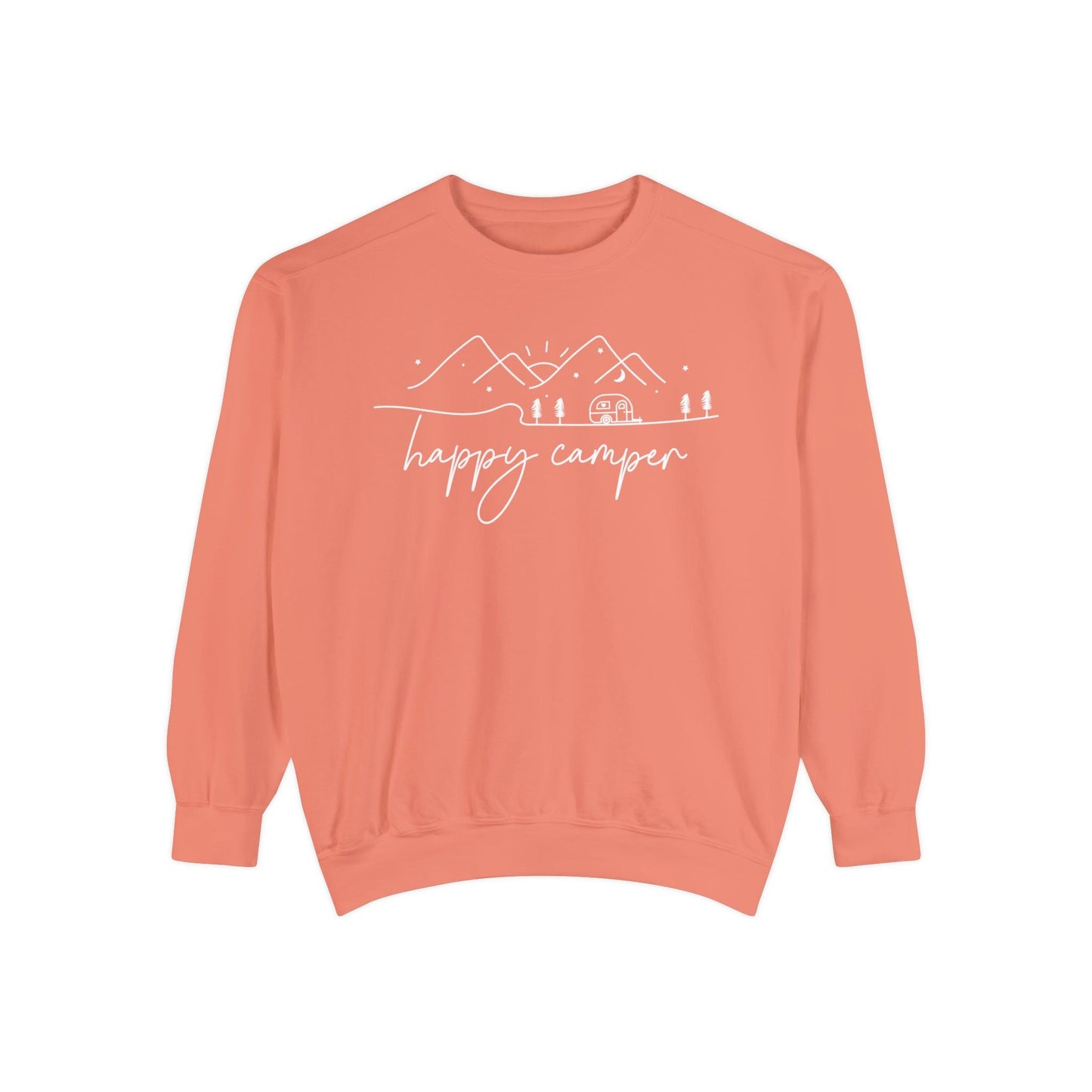 Happy Camper Comfort Colors Sweatshirt - BentleyBlueCo