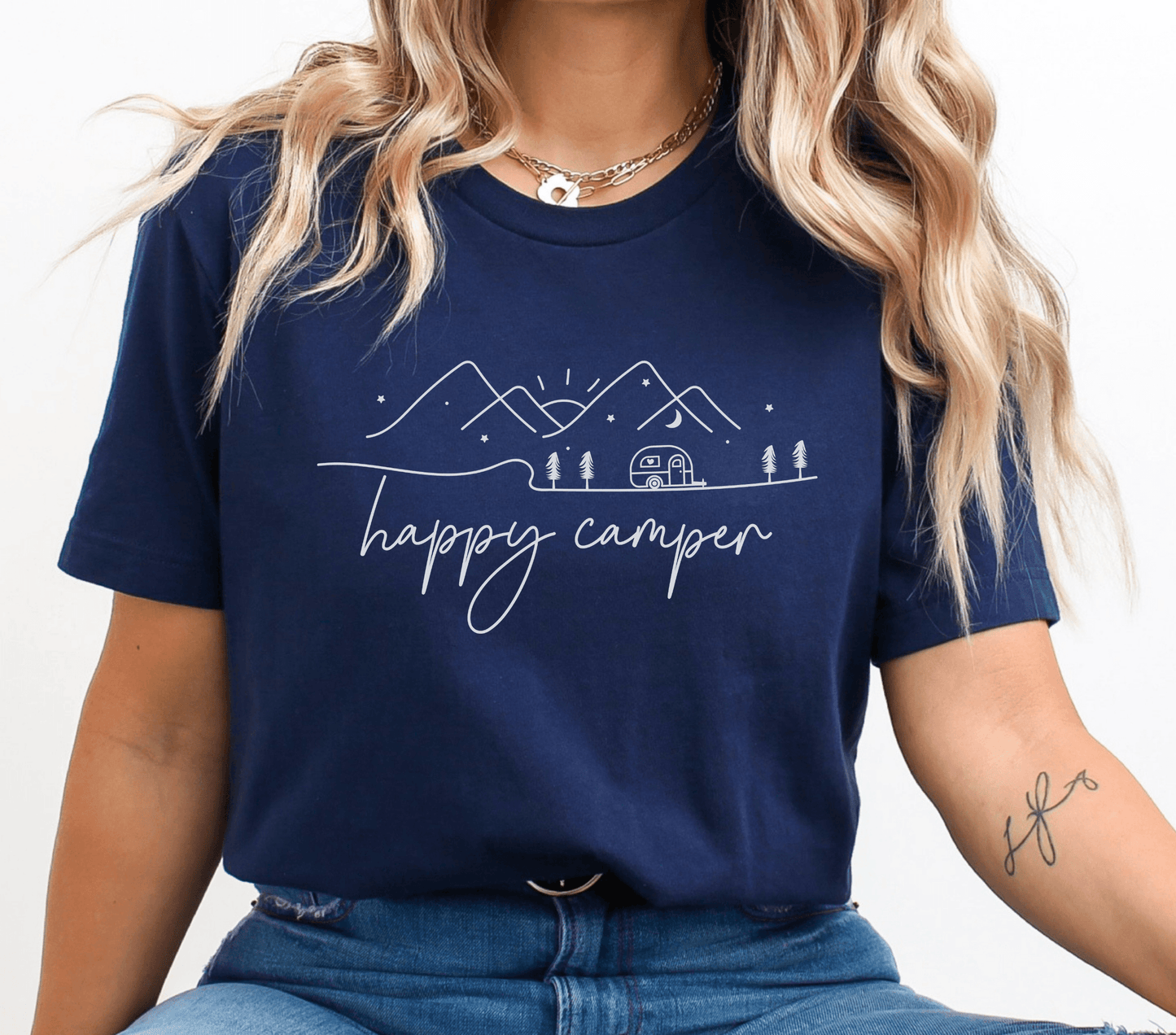 Happy Camper T-Shirt - BentleyBlueCo