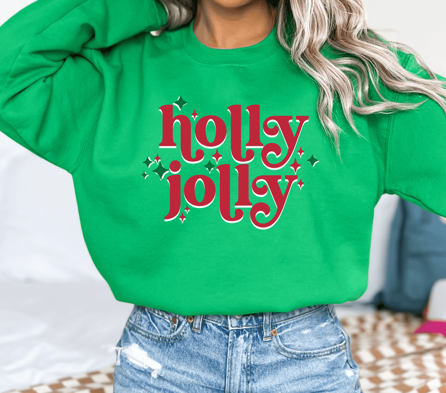 Holly Jolly Crewneck - BentleyBlueCo