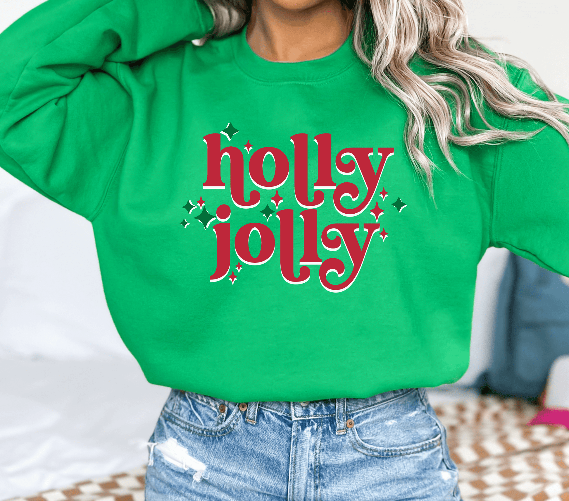 Holly Jolly Crewneck - BentleyBlueCo