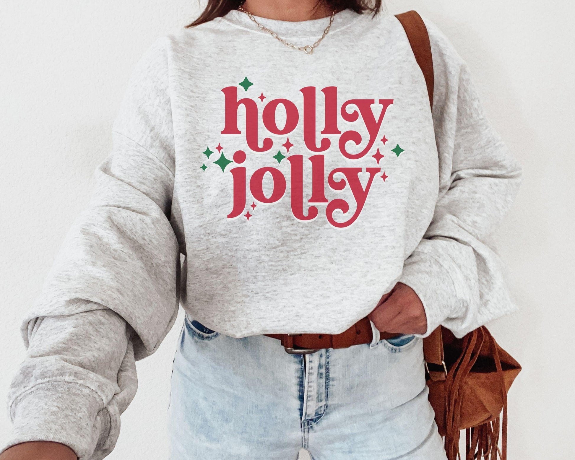 Holly Jolly Crewneck - BentleyBlueCo