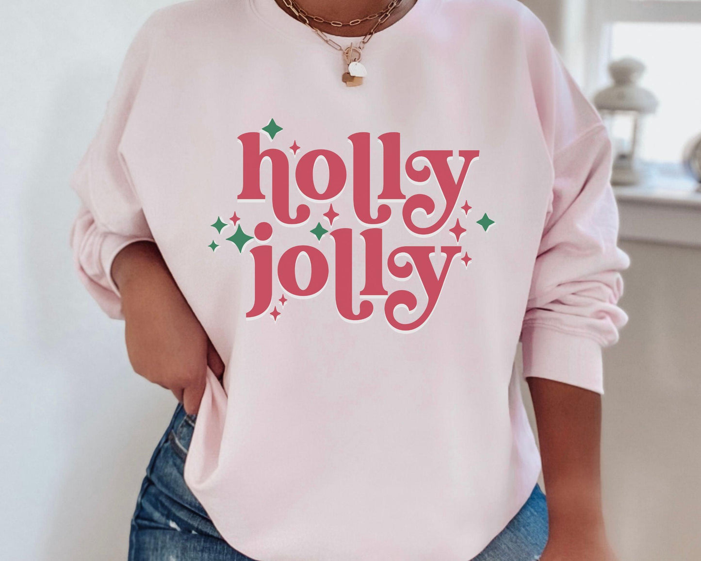 Holly Jolly Crewneck - BentleyBlueCo