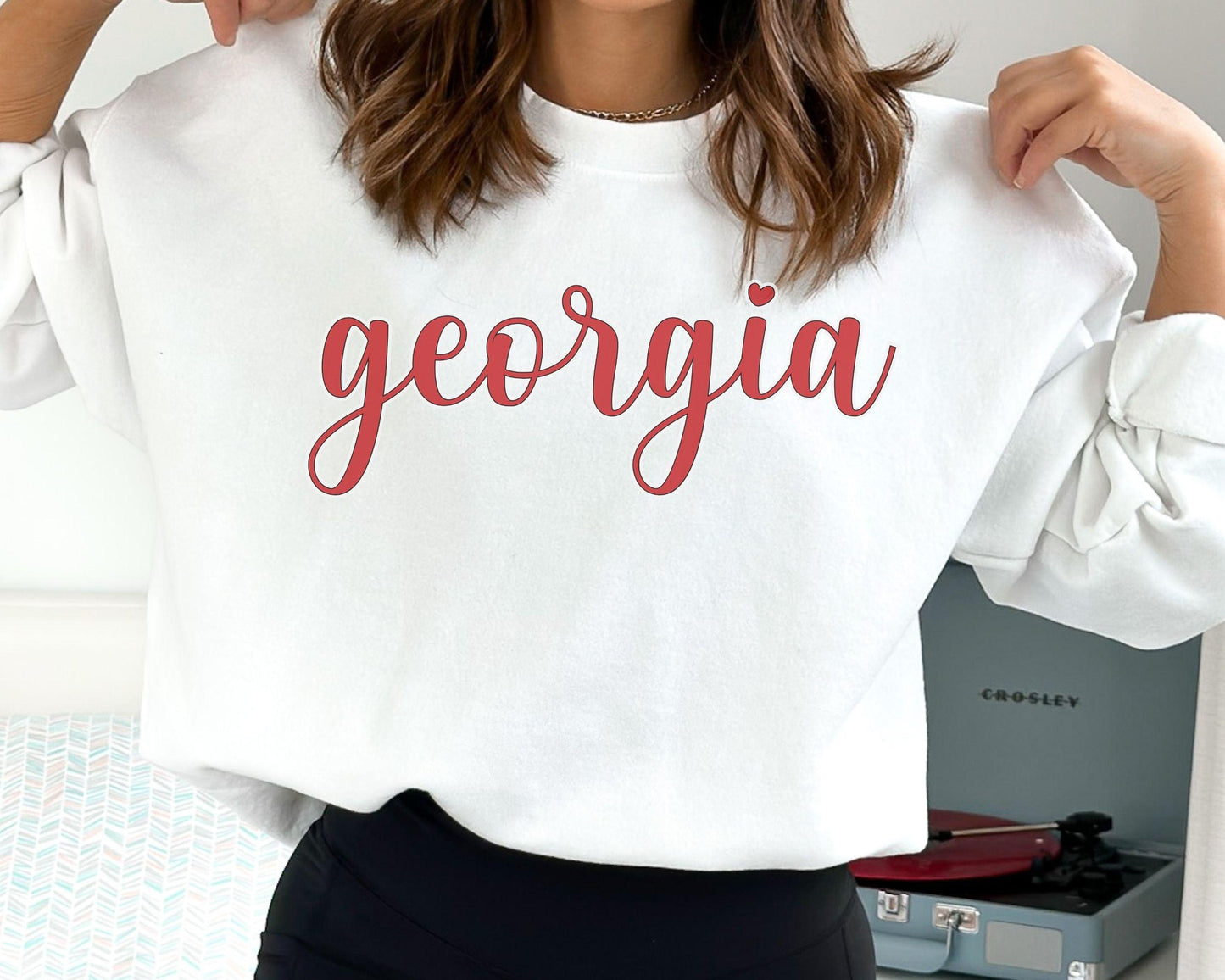 Home State Georgia Sweatshirt - BentleyBlueCo