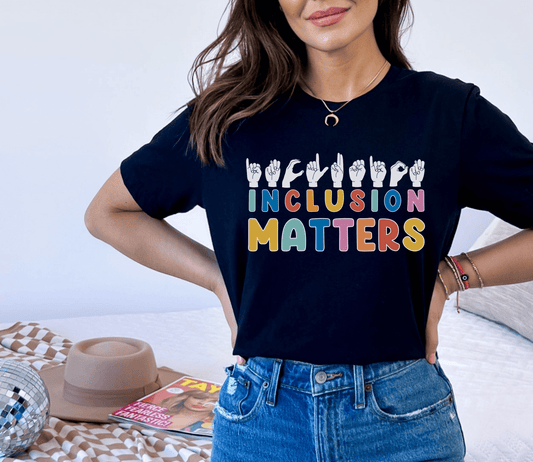 Inclusion Matters T-shirt - White - BentleyBlueCo