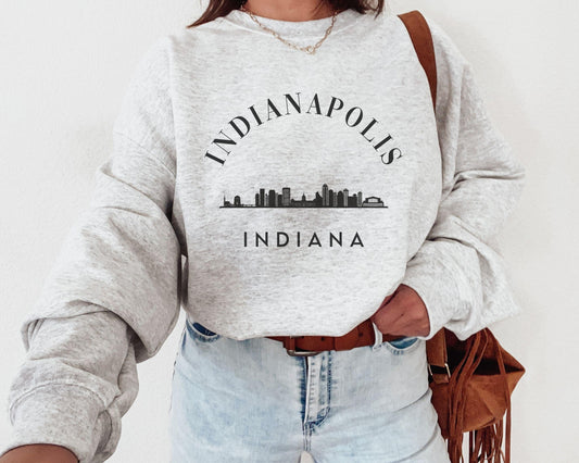 Indianapolis Skyline Crewneck - BentleyBlueCo