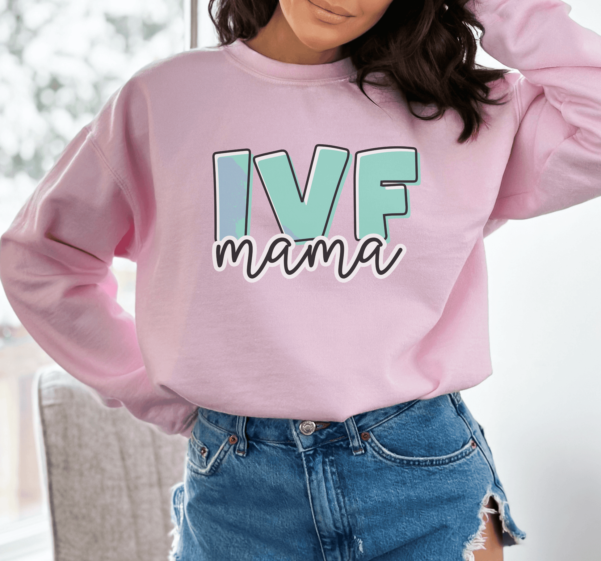 IVF Mama Crewneck Sweatshirt - BentleyBlueCo