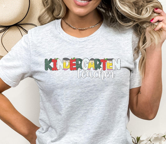 Kindergarten Teacher Shirt - BentleyBlueCo
