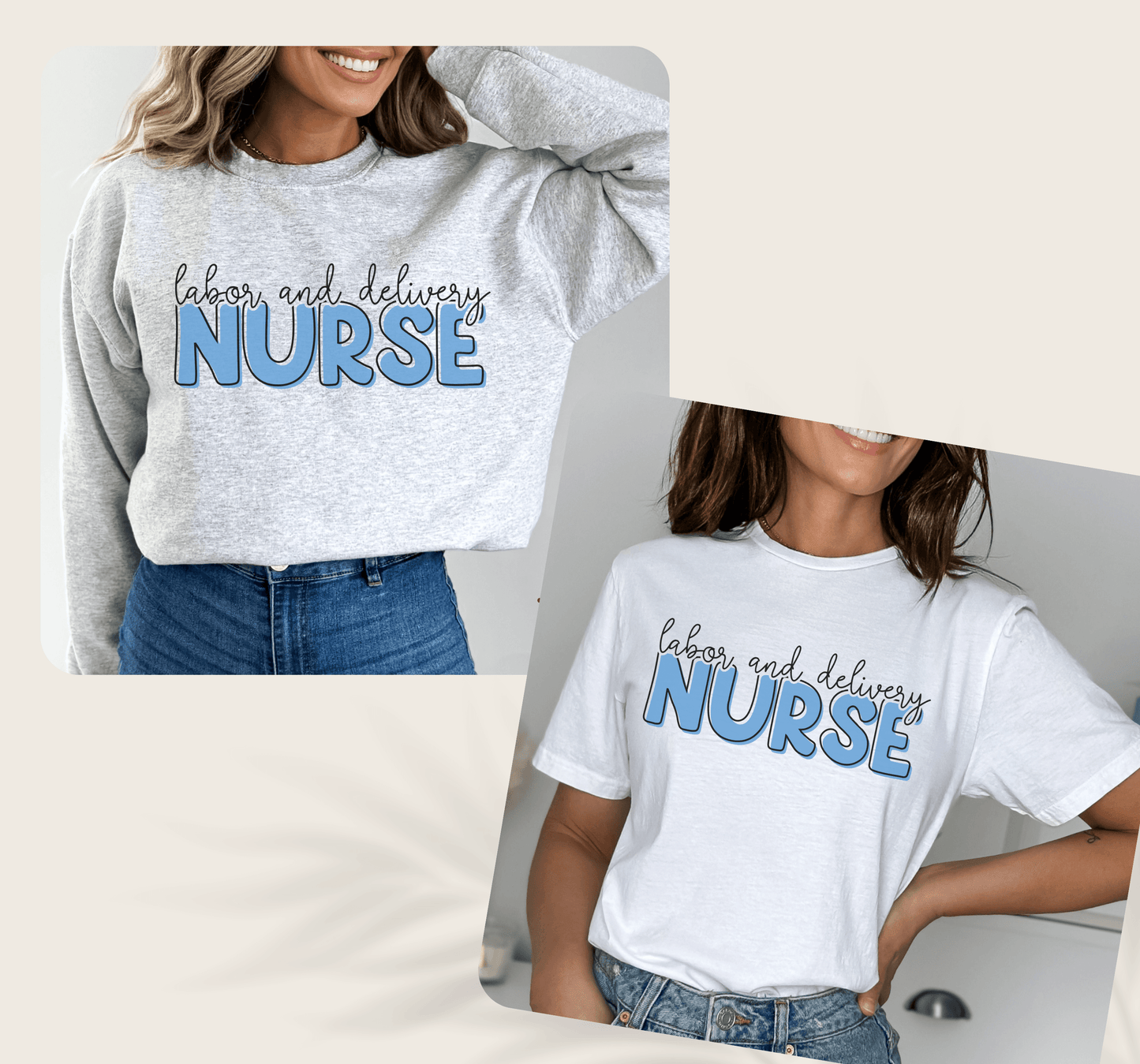 Labor and Delivery Nurse Crewneck Sweatshirt - BentleyBlueCo
