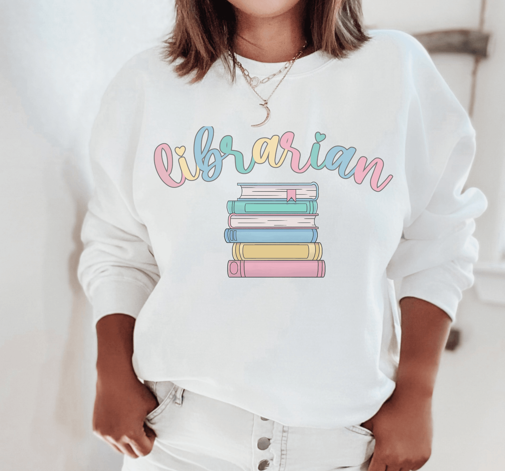 Librarian Crewneck Sweatshirt - BentleyBlueCo