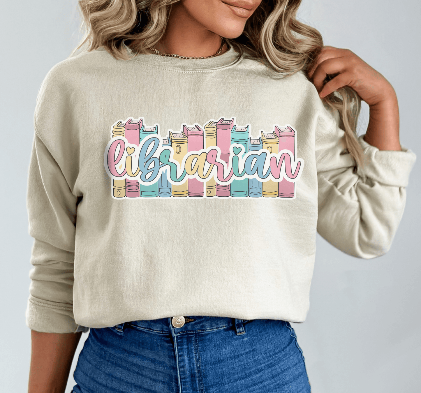 Librarian Crewneck Sweatshirt - BentleyBlueCo