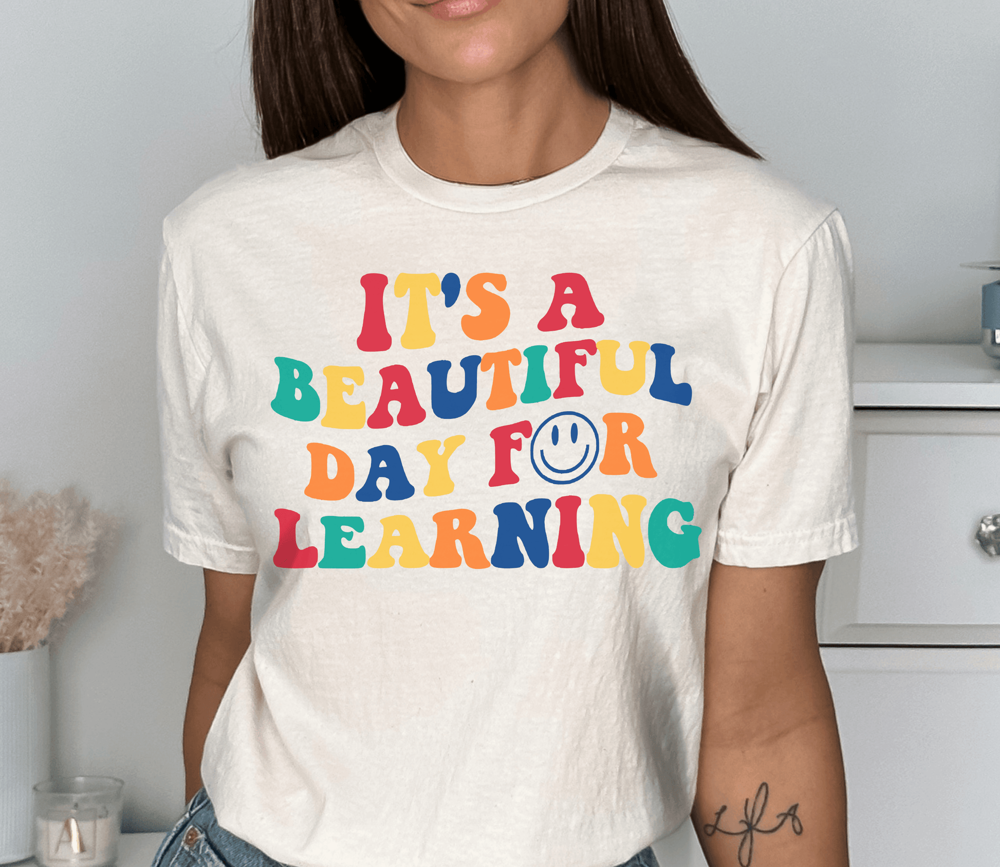 It's A Beautiful Day for Learning T-shirt - BentleyBlueCo