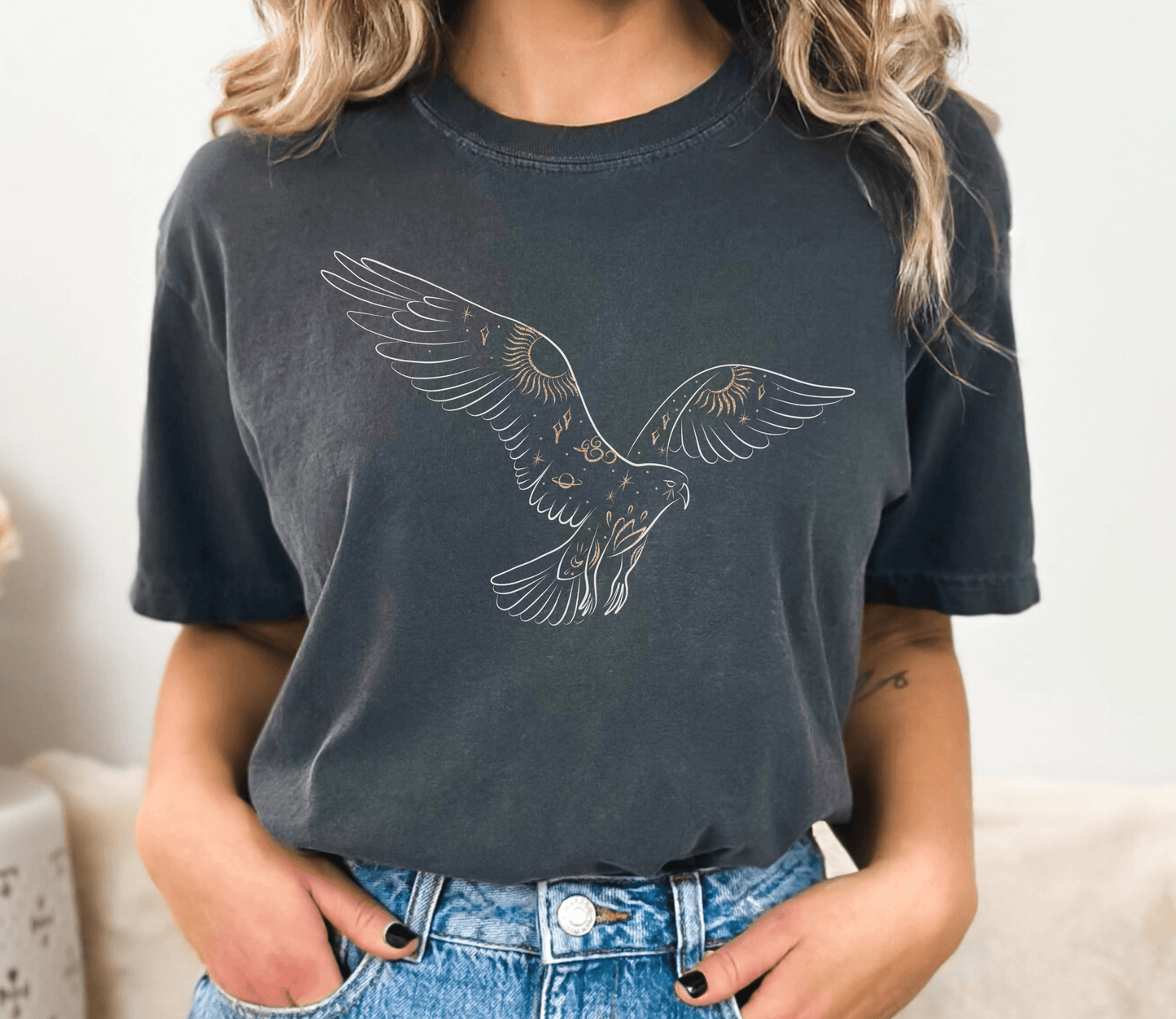 Lisa in the Sky Comfort Colors T-shirt - BentleyBlueCo