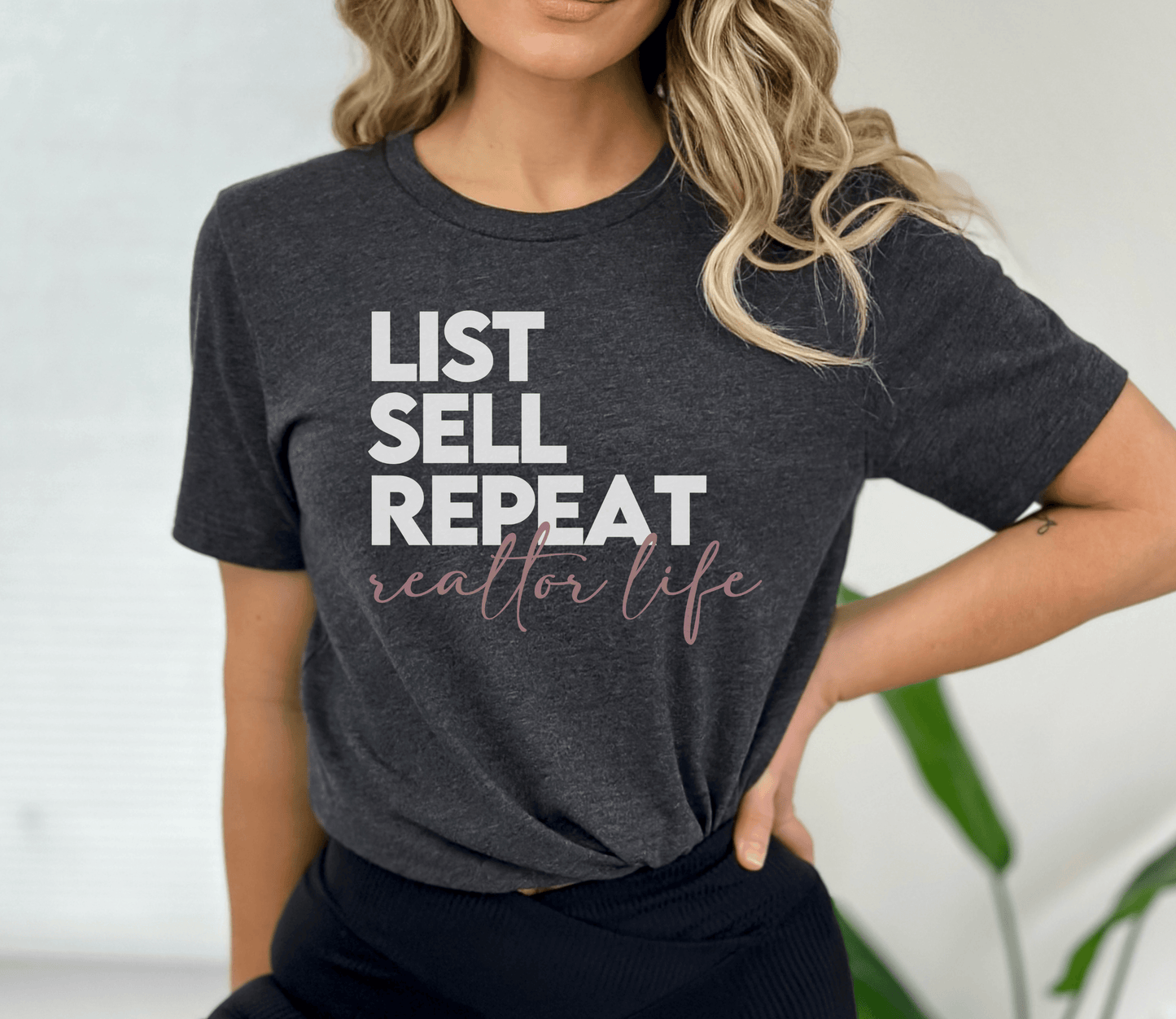 List Sell Repeat Realtor Shirt - BentleyBlueCo