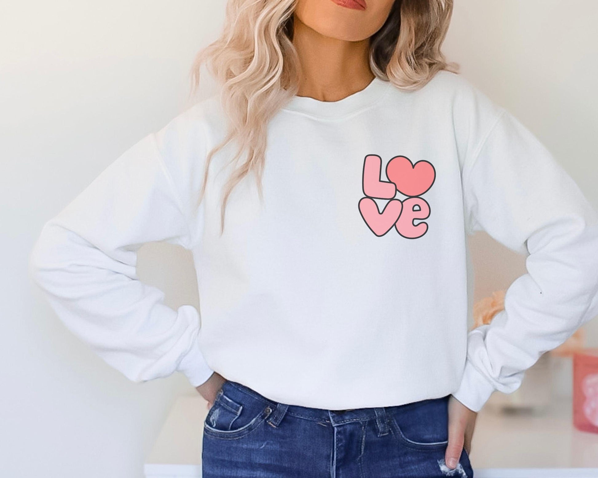 Love Bubble Crewneck - BentleyBlueCo