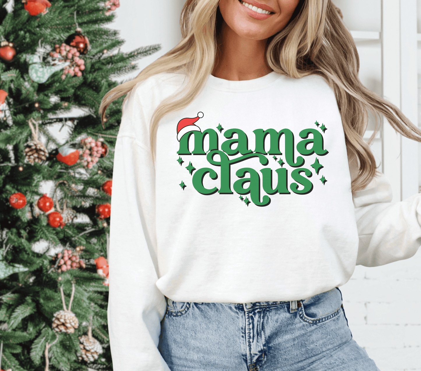 Mama Claus Sweatshirt - BentleyBlueCo