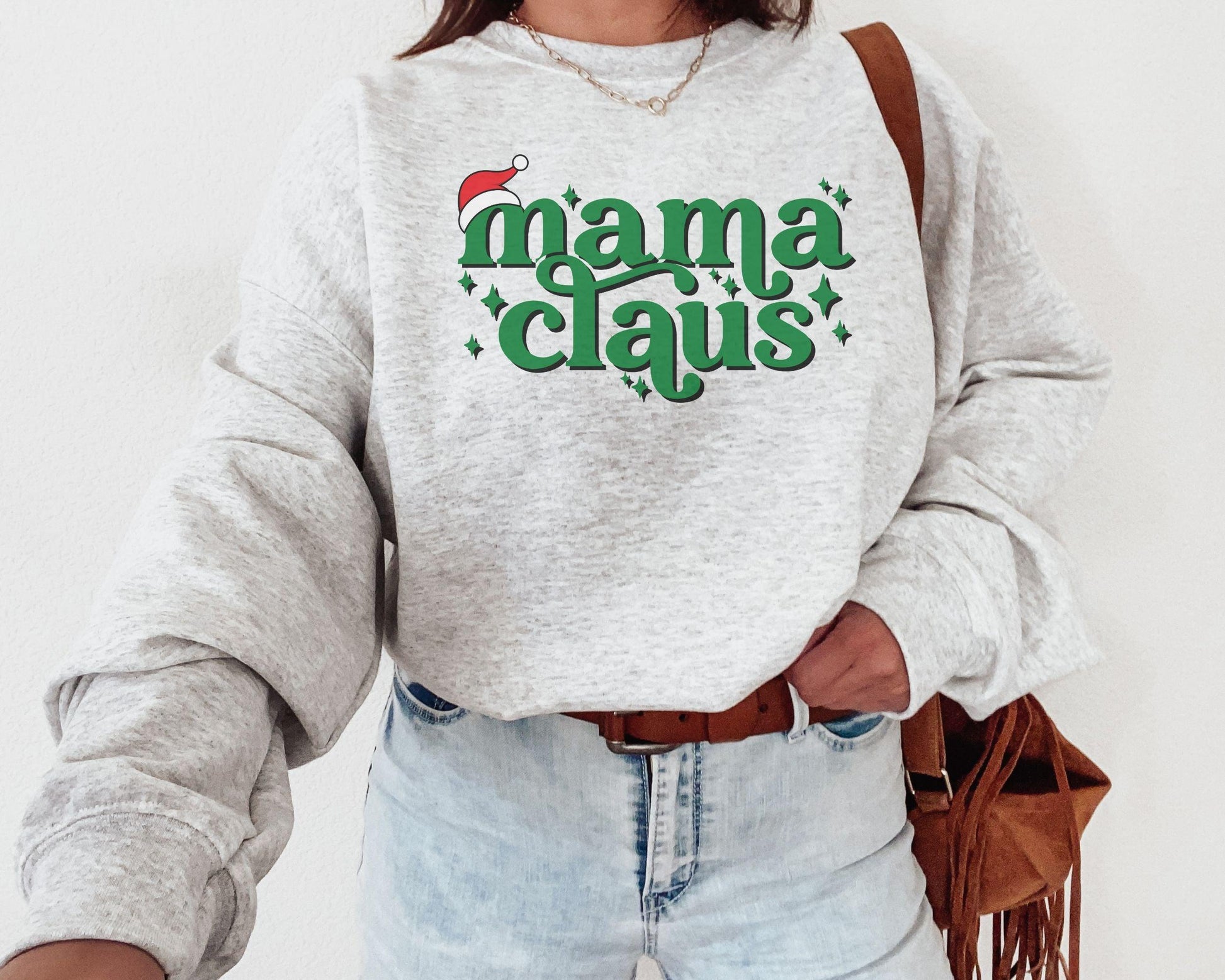 Mama Claus Sweatshirt - BentleyBlueCo