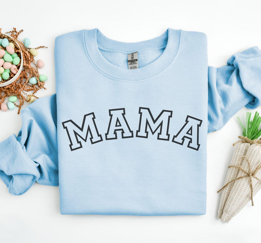 Mama Outline Crewneck - BentleyBlueCo
