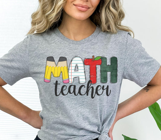 Math Teacher Shirt - BentleyBlueCo